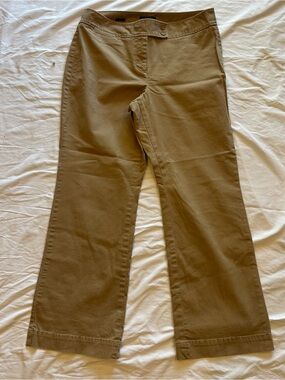 EUC Women’s Talbots Curvy Flat Front Wide Leg Chinos—sz 14